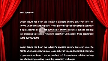 Stage With Red Curtains