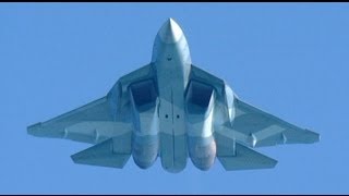 Су-57 Сухой Т-50 ПАК ФА МАКС 2013 солнечно