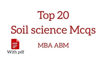 soil science mock test | soil science mcqs | icar aieea pg | jrf | srf| agriculture | agribusiness🌾