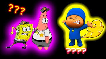 4 SpongeBob and Patrick on Guard Sound Variations in 50 Seconds
