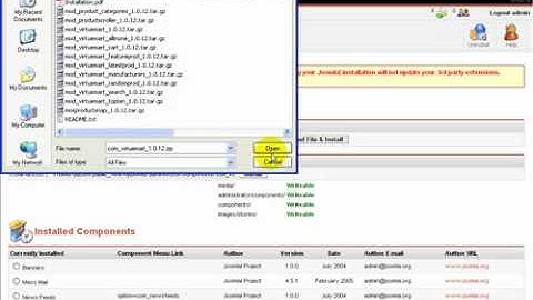 13) How to Install a Component in Joomla?