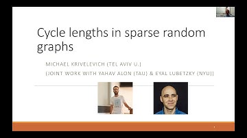Michael Krivelevich (Tel Aviv), Cycle lengths in sparse random graphs, 25th May 2021