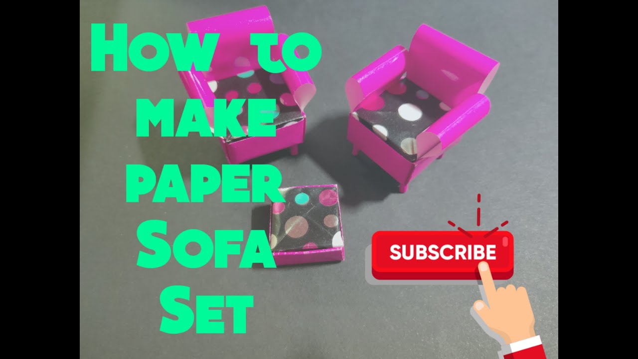 Origami - How to make paper Sofa Set| Paper Craft | DIY
