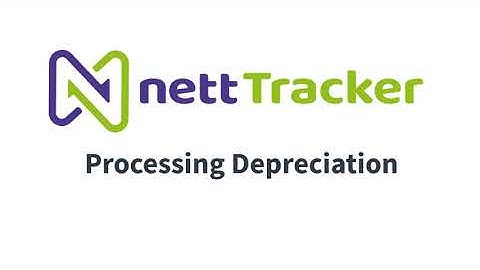 nettTracker - processing depreciation