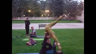Acro Yoga - step down and step up