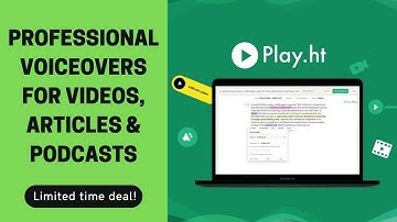 Play.ht [Lifetime Deal] create text-to-speech voiceovers for videos
