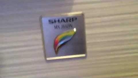 Sharp Copier Auto Document Feeder Demo