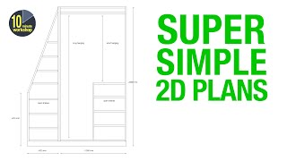 Super Simple 2D Plans - and why I don't use Sketchup! [Video #383] screenshot 5