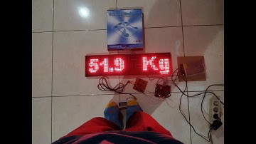 Change the display of the digital scale body to the p10 led module panel