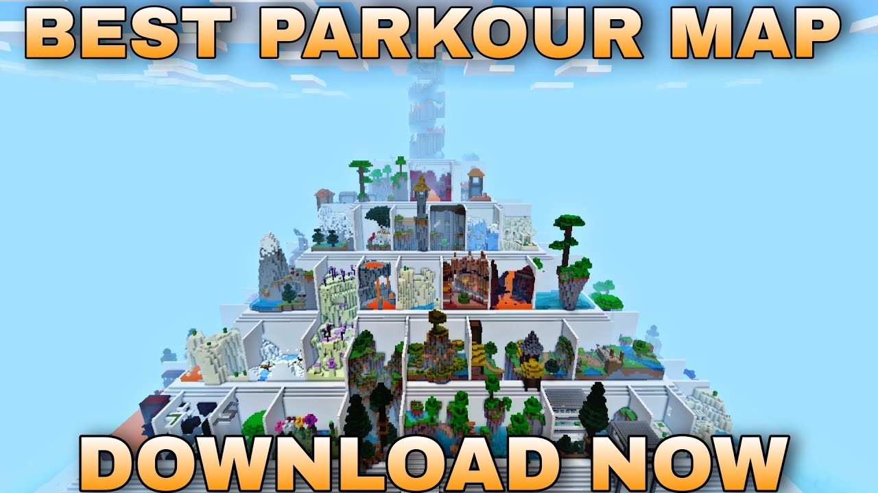 Minecraft Pe Best Parkour Map Download Mediafire link In Hindi - YouTube
