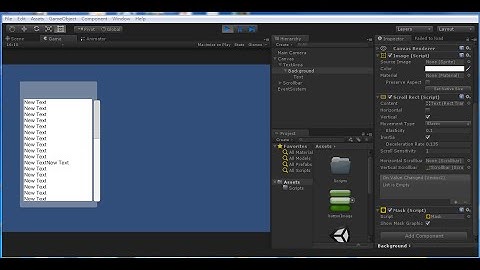 Unity4.6 2D UI_ScrollRect的使用介紹(1)