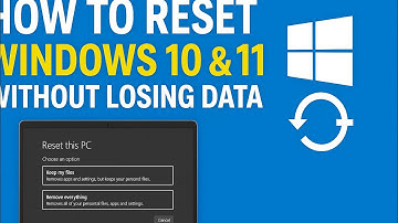 How to Reset Windows 10 & 11 Without Losing Data | No Data Loss | 100% Working