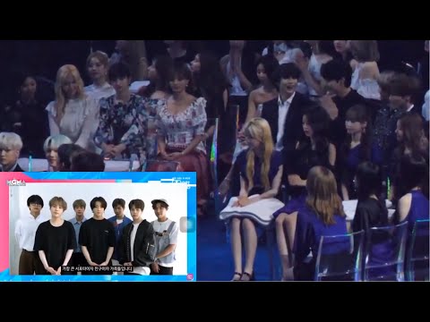 190801 TXT and Twice reaction to BTS vcr for “Global Popularity Award” @ mgma