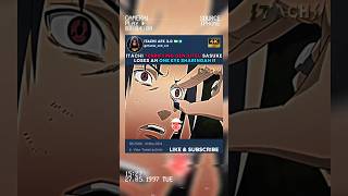 Itachi Terrifying Genjutsu On Sasuke Loses One Eye Sharingan