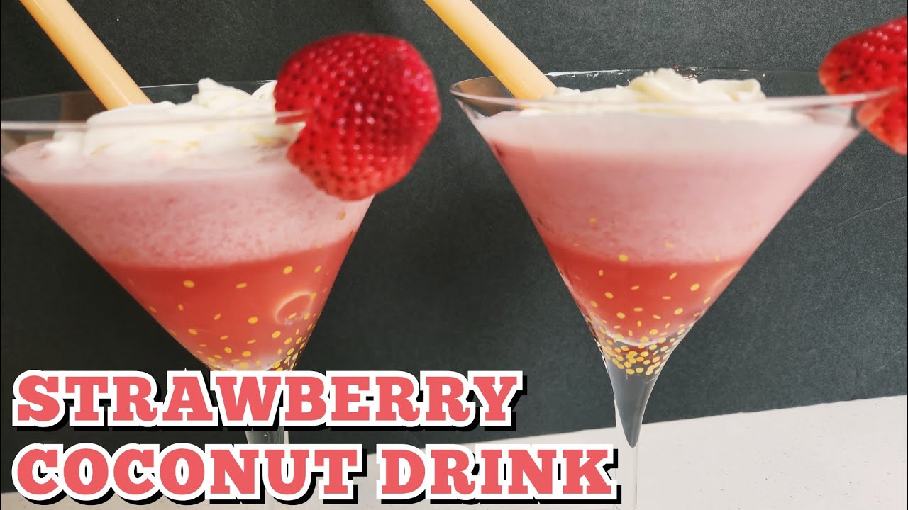 how-to-make-strawberry-coconut-drink-starbucks-style-pink-drink-youtube