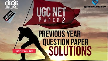 NTA UGC NET June 2013 Question Paper Solution Part 1