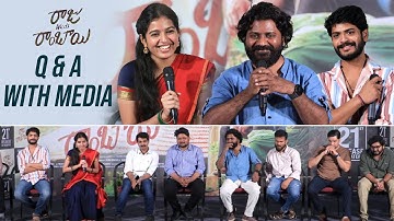 Raju Weds Rambai Greatest Love Story Team Q & A With Media | Venu Udugula