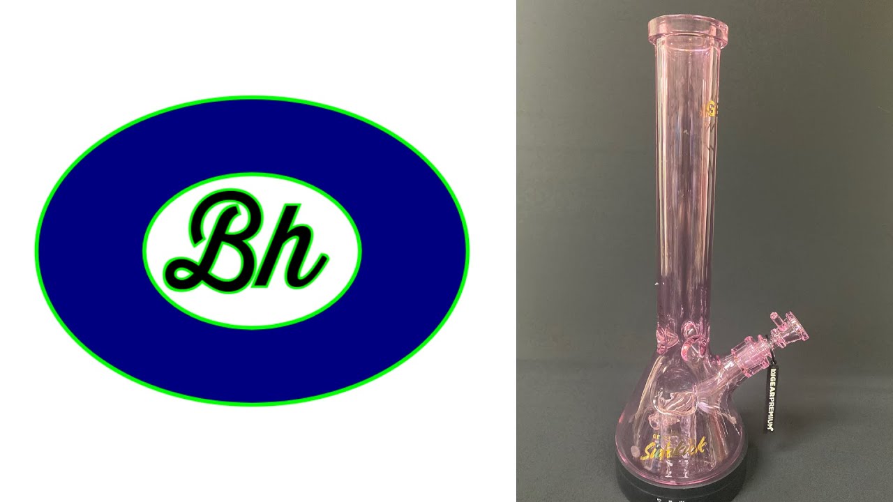 Gear Premium 12 Inch Pink Sidekick Lighter Holder Beaker Bong