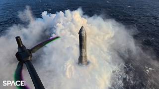 SpaceX Starship's epic splashdown from drone and rocket cams – Still floating 5 days later! screenshot 5