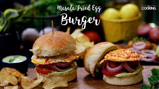 Masala Fried Egg Burger | Egg Burger | Burger Recipes | Indian Street Food