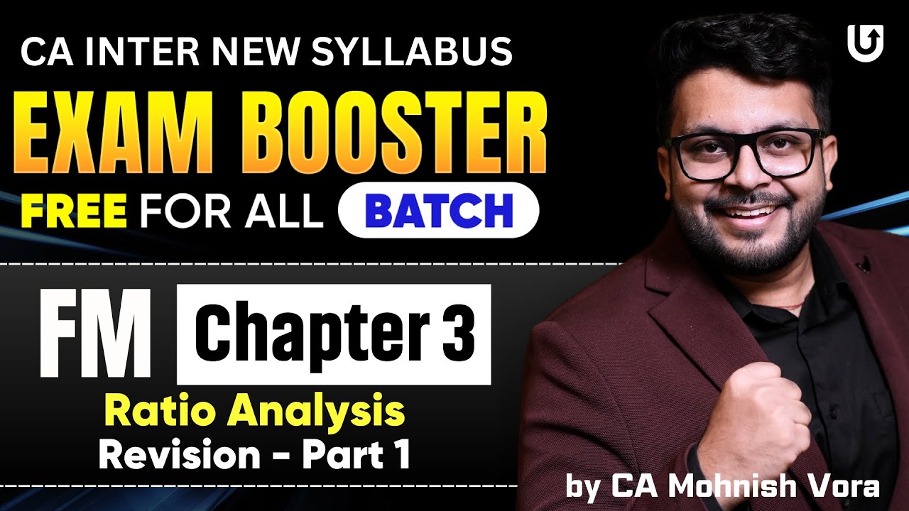 Ratio Analysis Revision Part 1 | Exam Booster | CA Inter FM | CA ...