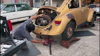 VW Beetle engine removal HOW TO