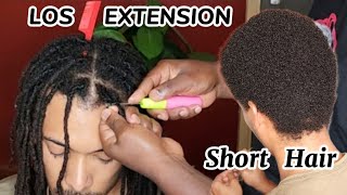Part 2 || Reliable Method of attaching natural dreadlocks extension on short hair