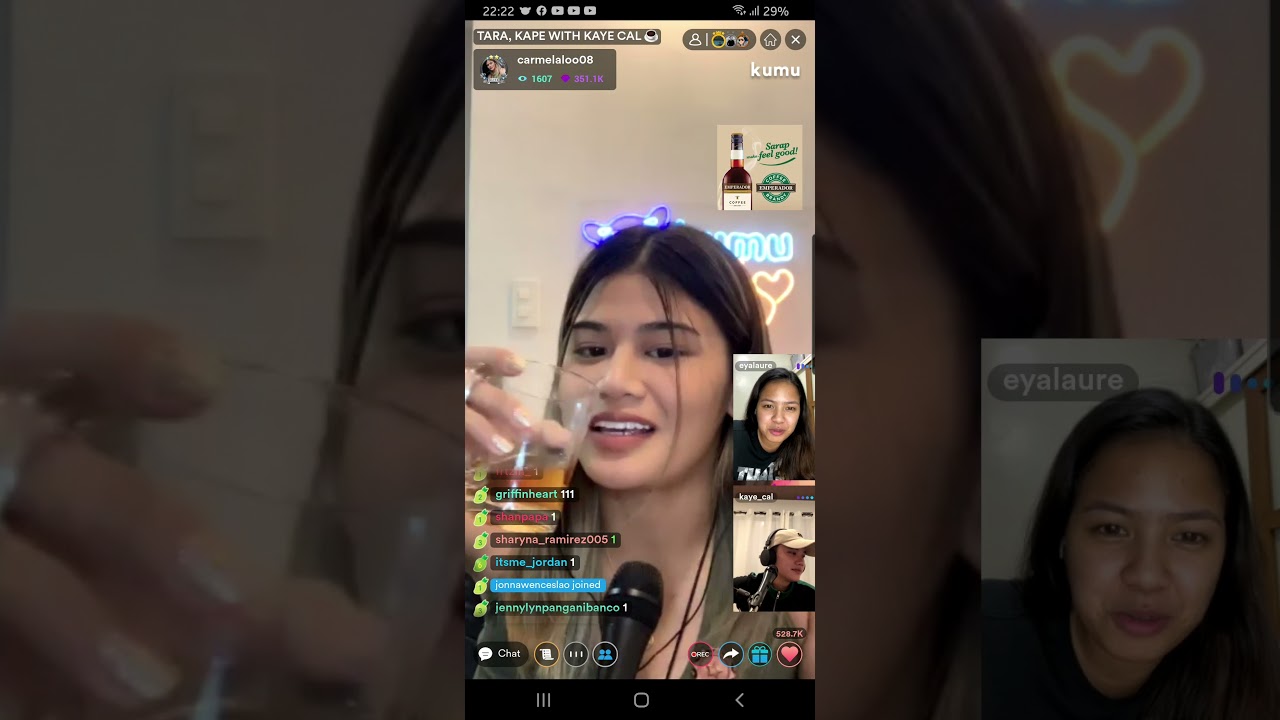 NEVER HAVE I EVER KUMU-LITAN NI CARMELA TUNAY AT KAYE CAL🥰😄☺EMPE COFFEE DRINK & KANTAHAN SESH 🥂🍻 P3