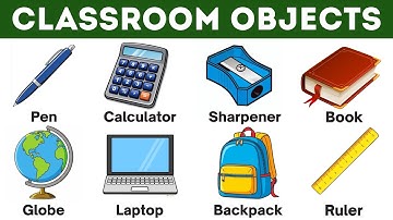 School Supplies | Classroom Vocabulary | Classroom objects | School Vocabulary in English