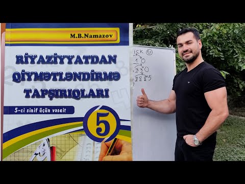 5-ci sinif Namazov KSQ-1 B variantı #5sinif #riyaziyyat #namazov