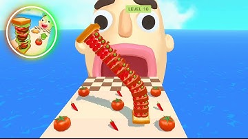 Sandwich 🥪 Runner New Update GamePlay Walkthrough Android,Ios (Level 10)