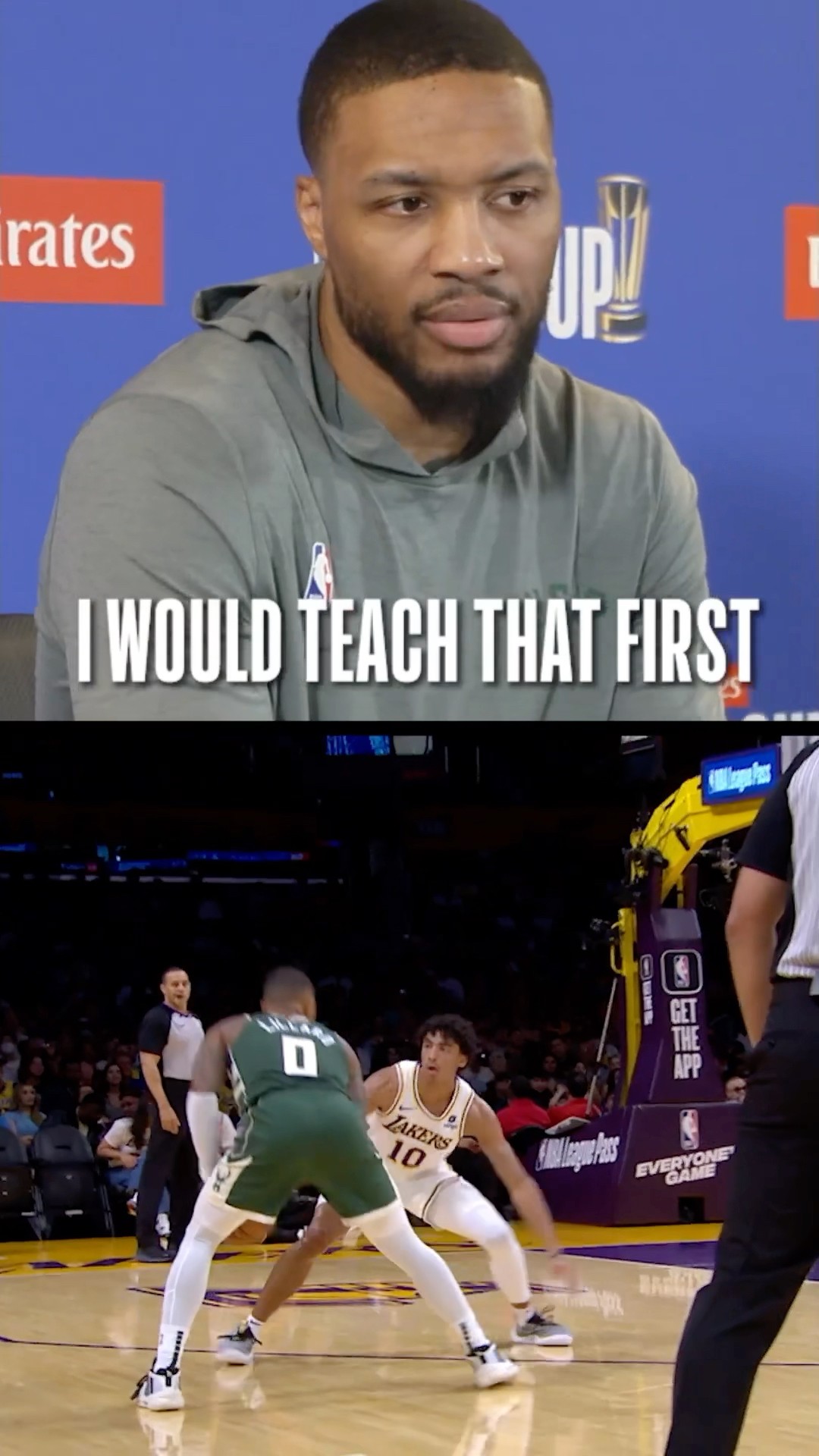 Damian Lillard x The Professor: First 3 Moves He Would Teach??|#Shorts