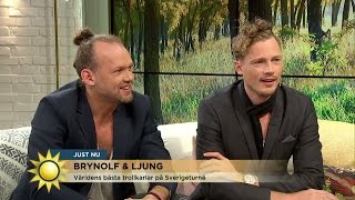 Se magikerna Brynolf & Ljung blåser Steffo - Nyhetsmorgon (TV4)