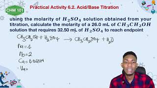 CHM 101   PRACTICAL ACTIVITY 6 2