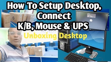 ll How to Setup Desktop keyboard mouse ups ll #agtech ll connect computer at home ll