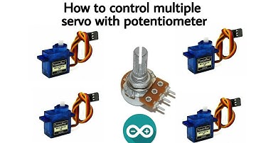 How to control multiple servo motors with potentiometer using arduino uno.