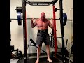 405x6 High Bar Pause Squat @ Age 49!