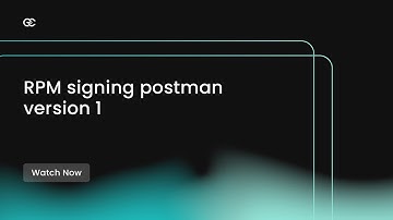 rpm signing postman version 1 - MyCodeSigner