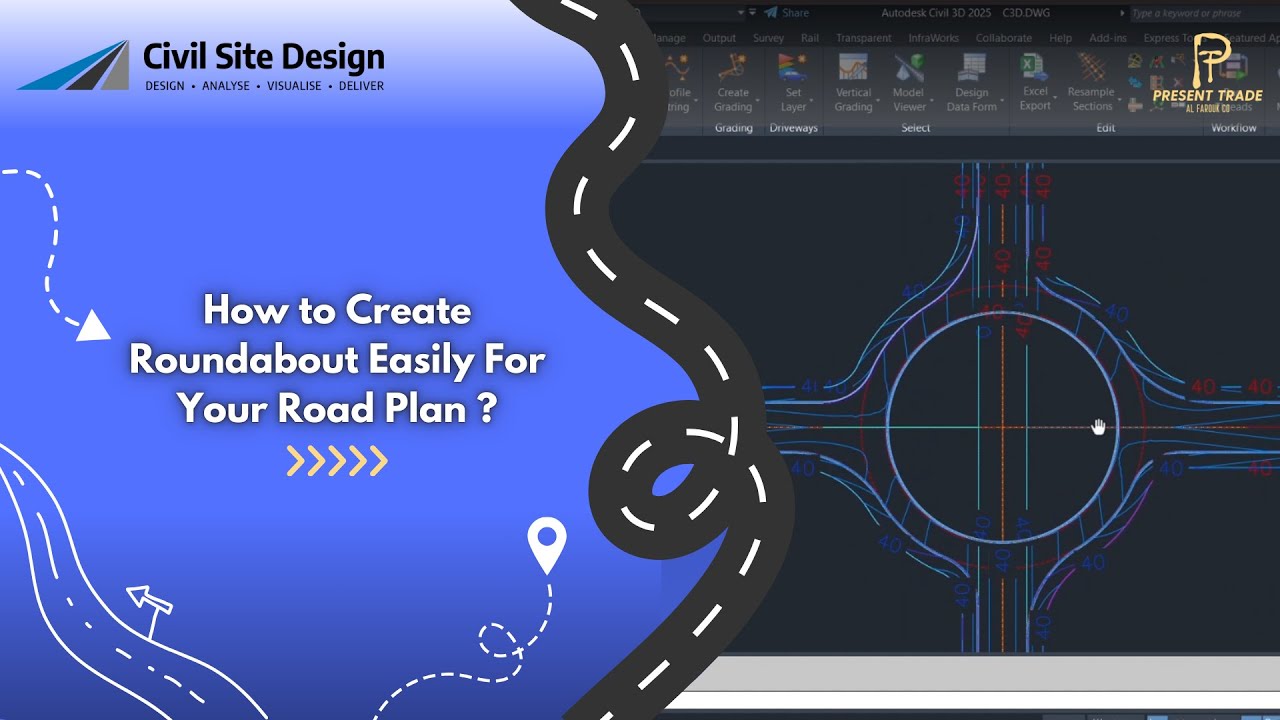 CSD: 14 - How to Create Roundabout Automatically for Your Road Plan? # ...