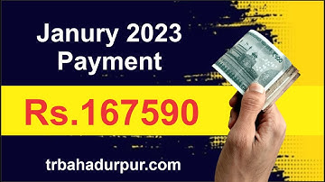 January 2023 payment proof from trbahadurpur website