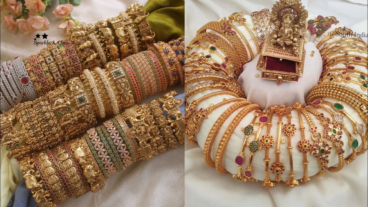 Bangles collection at offers | one gram gold Lakshmi nakshi bangles and party wear stone bangles