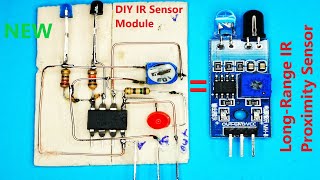 DIY IR Sensor Module - Simple Way - Long-Range IR Proximity Sensor - LM358