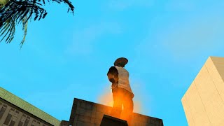 GTA San Andreas - CJ on Fire Bugs