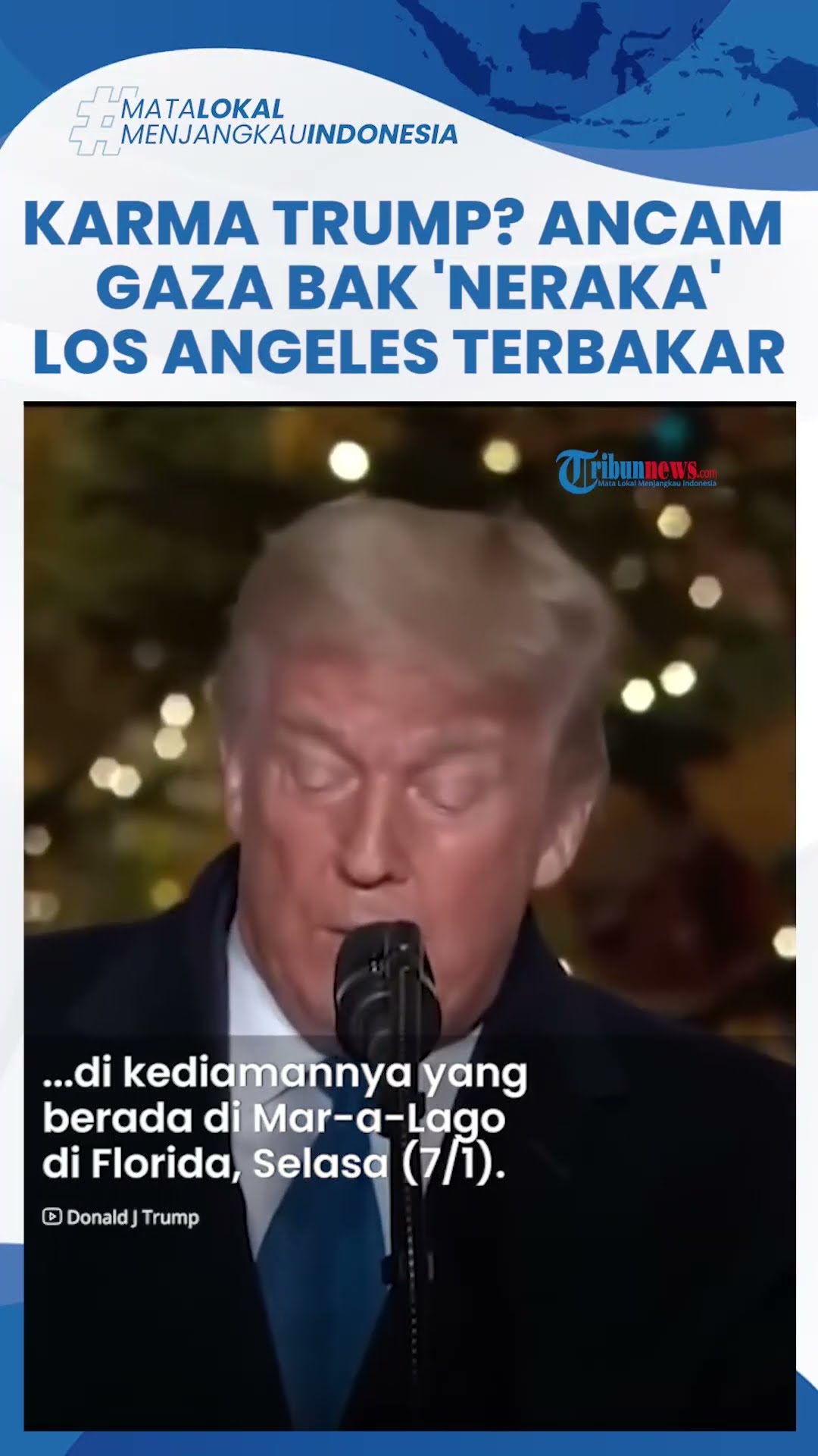 Ancaman Donald Trump Justru Berbalik, Hutan Los Angeles Alami Kebakaran Hebat Bak 'Neraka'