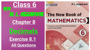The New Book of Mathematics - ml aggarwal class 6 maths chapter 8 (Decimals) exercise 8.1 (Full)