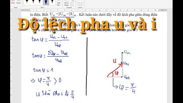 Độ lệch pha u và i (câu 20)