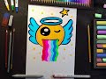 Cool rainbow emoji drawing easy shorts funwax drawing  rainbow emoji howtodraw howto cool