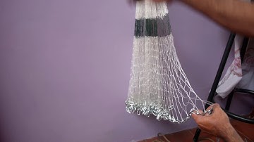 Hand Making Cast Nets- Attaching a Chain Bottom