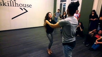 Felipe and Julia. Zouk demo (Fire We Make)