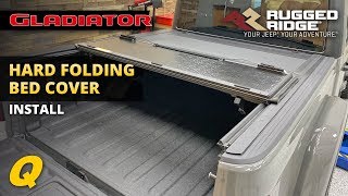 Rugged Ridge Armis Hard Folding Bed Cover Install for Jeep Gladiator JT